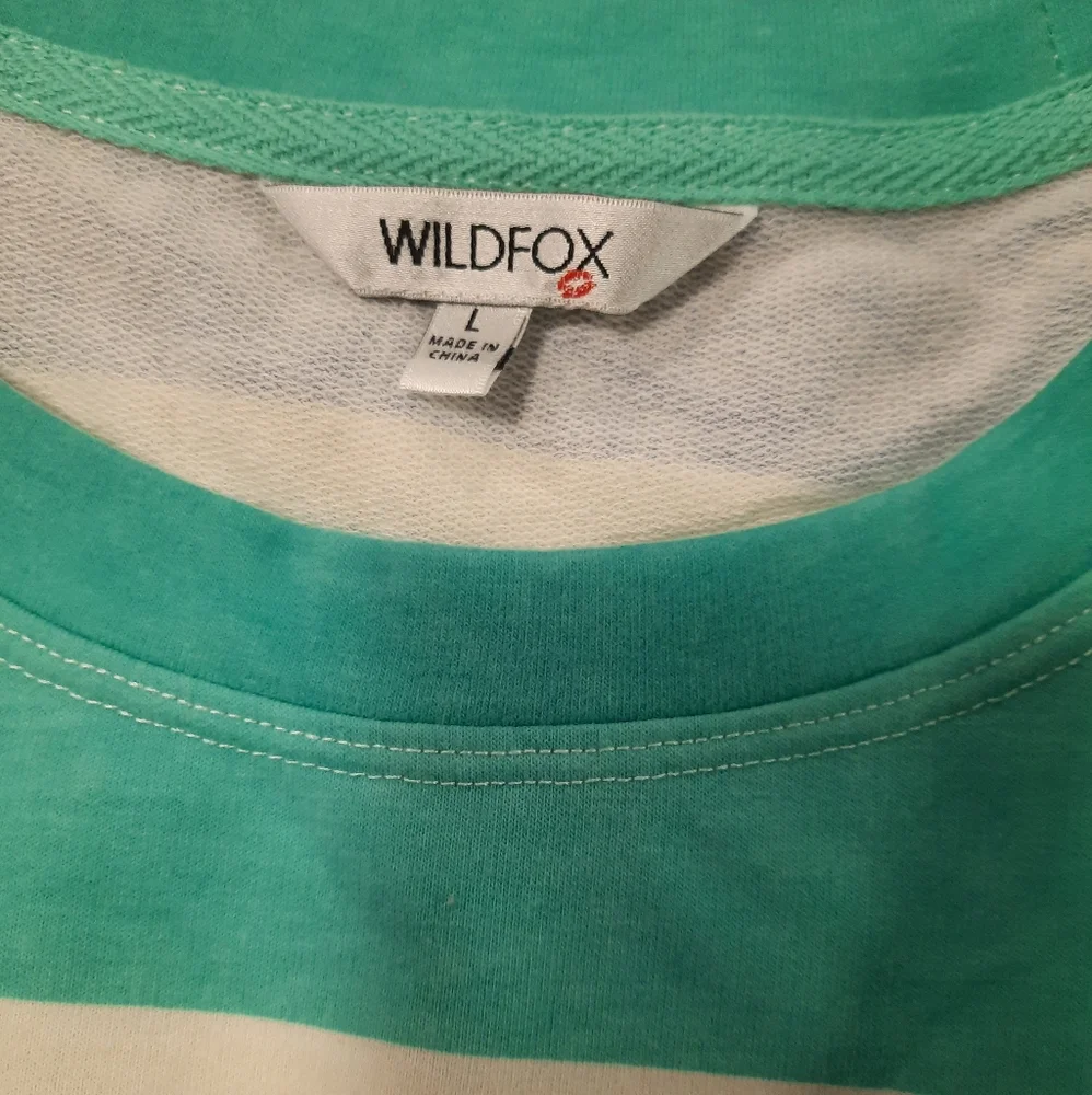 Wildfox Relaxed Fit Striped Sweatshirt and - Picture 10 of 15